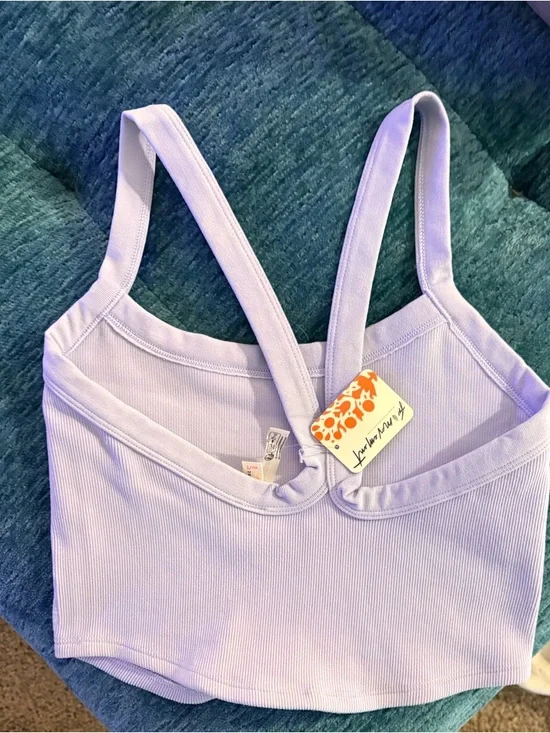 NWT FREE PEOPLE | FP Movement All Clear Rib Crop Camisole Sz M - Picture 15 of 16